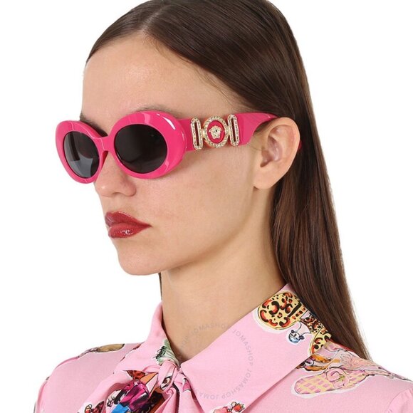 NWT Versace VE4426BU Fuxia Round 54mm Sunglasses main image 7